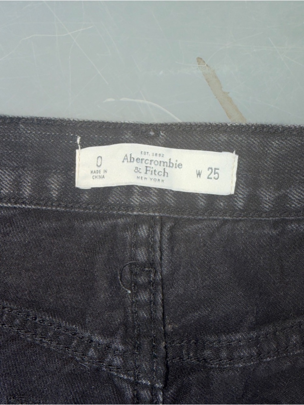 Abercrombie & Fitch Black Distressed Denim Cutoff Shorts - Picture 6 of 12